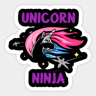 Unicorn Ninja| Martial Arts| Karate Unicorn Sticker